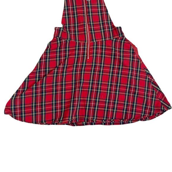 Hot Topic Plaid Overall Skirt Sz XS - Picture 3 of 7